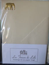 Vintage G. Lalo Stationary Elephant Pachyderm Deckled Edge Discontinued Stock   