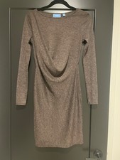 Simply Vera, Vera Wang Women's Fall Small Heather Brown Dress