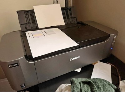 Canon PIXMA PRO-100 Wireless Professional Inkjet Printer Tested Working USB/WIFI