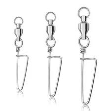 Ball Bearing Swivel Coastlock Snaps Connector 15lb-220lb #0-#10- 25/50/100 pcs