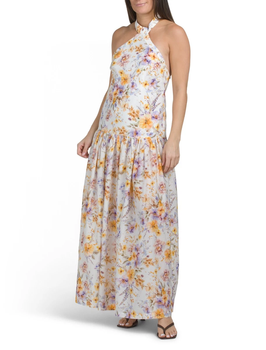 aqua blu australia evelyn backless halter maxi dress Dresses for Women for sale type-summer-dresses Mermaid Scoop Neck Stretch Style:Orange