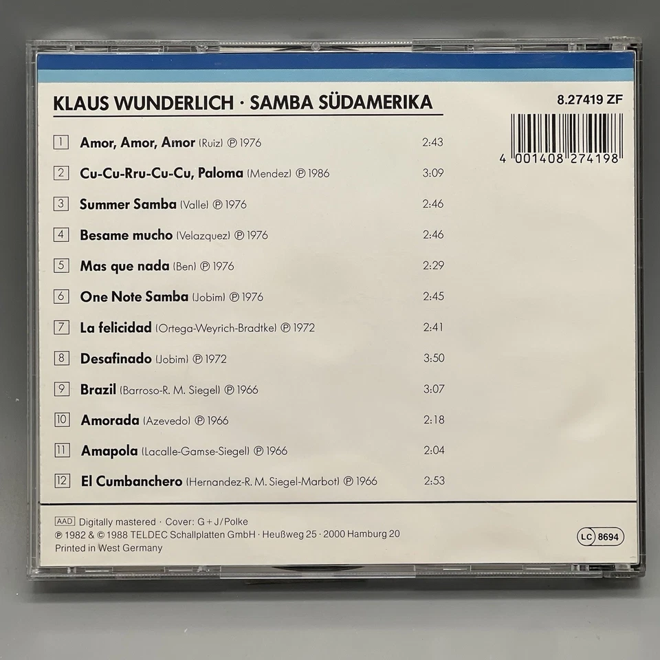 Samba Südamerika (1982/88) Klaus Wunderlich | CD | Zustand gut - Bild 2 von 3