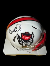 BILL COWHER Signed NC STATE WOLFPACK MINI HELMET HALL OF FAME JSA