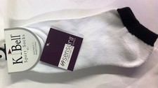 Black Edge Sport Socks Tennis, Golf, etc. by KBell Ladies Women Size 9-11