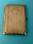 Antique Sterling Silver Cigarette Case 1931 Art Nouveau Engraving 3.7 oz