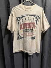 Vintage 1993 Genuine Antique Person Funny Graphic T-Shirt Made in USA XL