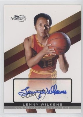 2008-09 Topps Signature Auto 366/650 Lenny Wilkens #TSA-LW Auto HOF l8x