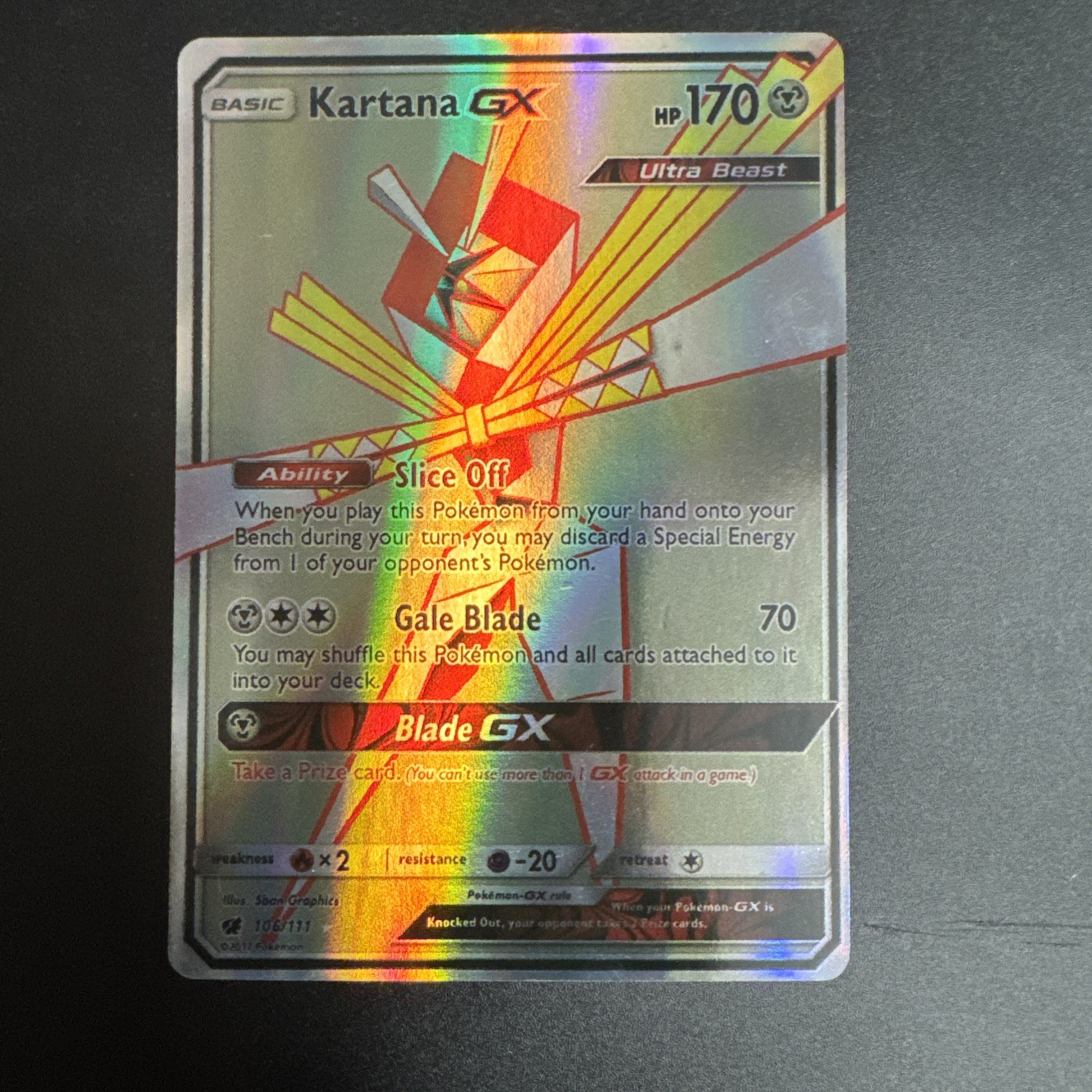 Kartana GX SV73/SV94 Hidden Fates: Shiny Vault Holo