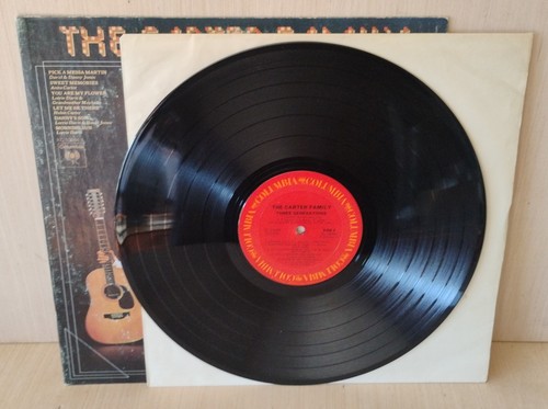 1974 Columbia CARTER FAMILY album THREE GENERATIONS super clean LP JOHNNY CASH - Picture 5 of 5