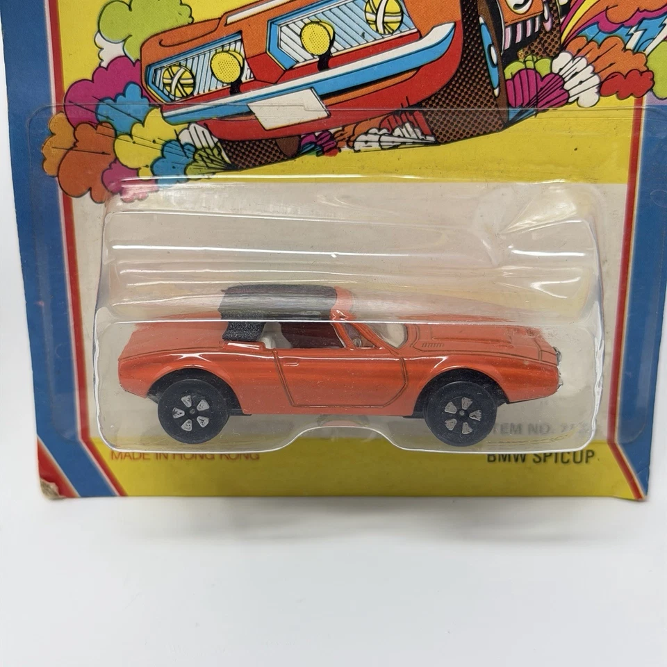 Vintage Playart BMW Spicup Orange Fastwheel Die-Cast Metal No 7174 - Image 4 of 4