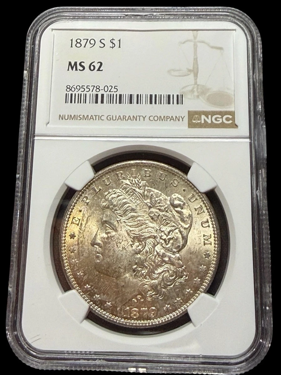 Uncirculated Silver 1879 Year Morgan US Dollars (1878-1921) for