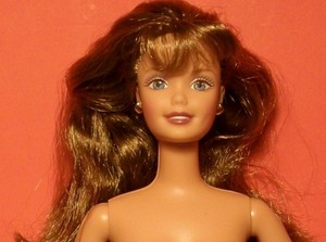 barbie doll brunette hair