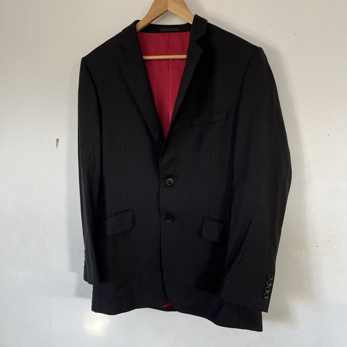 Blazer Samuel Slater Lujo Para Hombre Negro 40R Lana Forro Angelico Hecho en Italia - Imagen 7 de 18