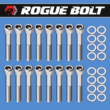 FORD 351W INTAKE MANIFOLD BOLTS STAINLESS STEEL KIT SMALL BLOCK FORD PRE-77 SBF