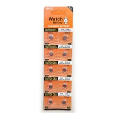 10ct/Card SR521SW AG0 LR521 379 LR63 1.5v Button Coin Cell Watch Calculator Batt