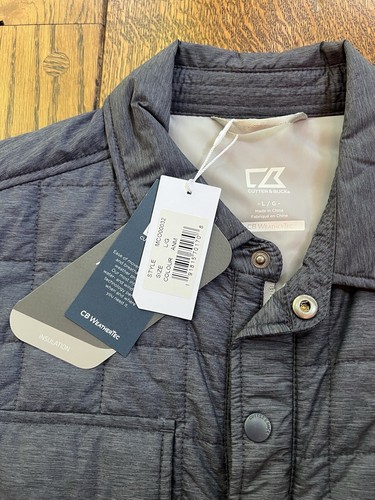 The Country Club Cleveland Ohio Cutter & Buck Quilted Primaloft Jacket Large NWT - Picture 3 of 6