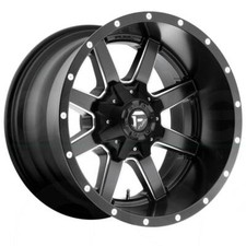 4-Fuel D538 Maverick 17x8.5 5x4.5"/5x120 +32mm Black/Milled Wheels Rims 17" Inch