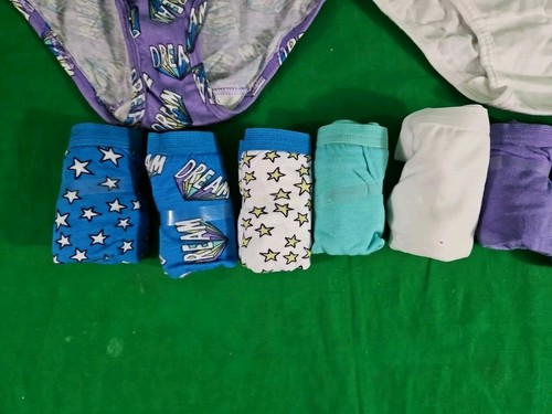 10 Fruit Of The Loom Girls SZ 12 Panties Multicolors - Picture 3 of 6