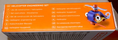 Black + Decker Constructor Helicopter Engineering Set Toy 14 Pieces Ages 3+ - Picture 3 of 5