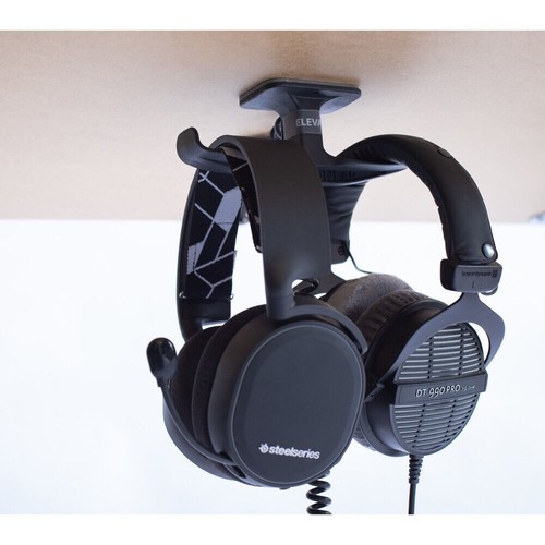 ElevationLab AnchorPro Dual Under-Desk Headphone Mount with Cord Management - Picture 2 of 8