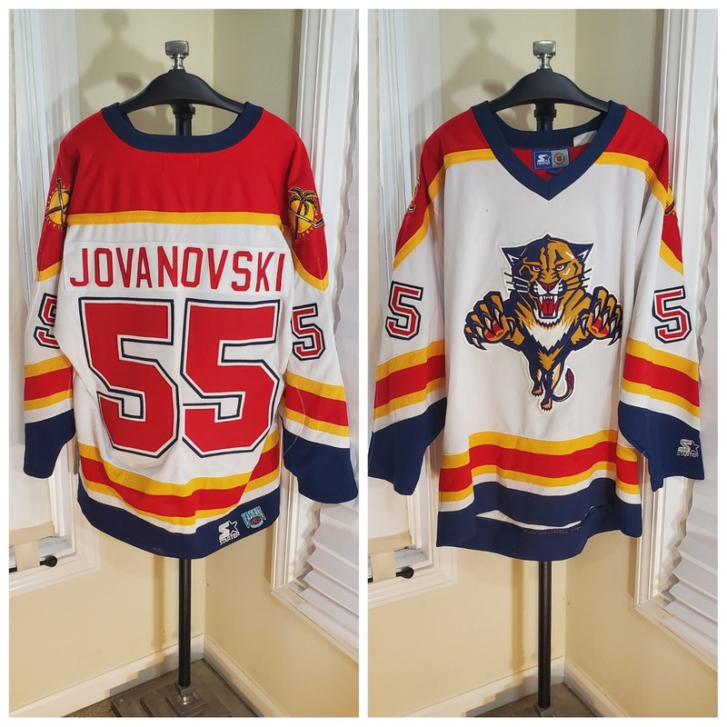 VTG Starter NHL 🏒 Player Joueur LNH Florida Panthers #55 Jovanovski Jersey XL
