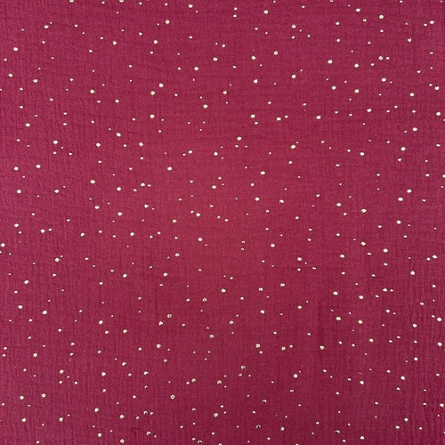 Gold gesprenkelte Flecken Doppelgaze 100 % Baumwolle Kleid leicht Musselin Stoff - Bild 81 von 85