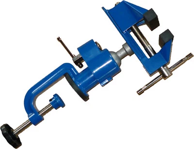 BENSON TOOLS Schraubstock 360° mit Gummi Schonbacken / Schutzbacken beweglich 50mm Öffnung