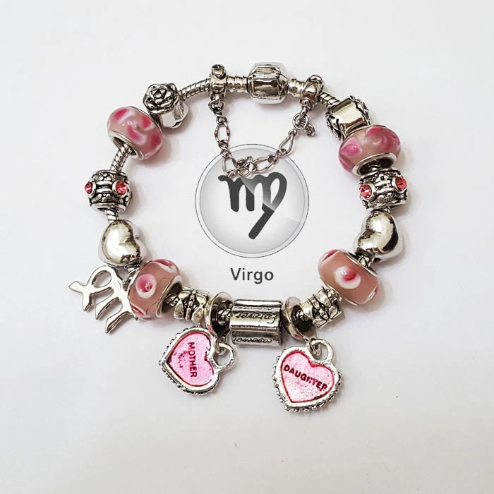 Virgo charm bracelet clearance