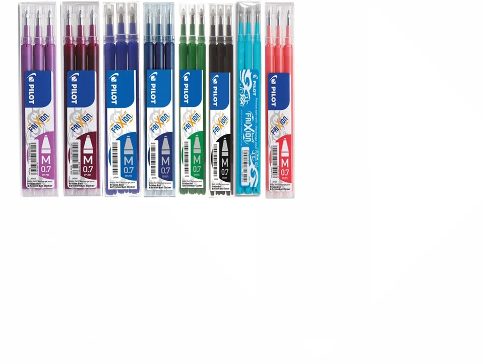Ersatzminen für Pilot FriXion Ball / Clicker Tintenroller M 0,7 versch. Farben