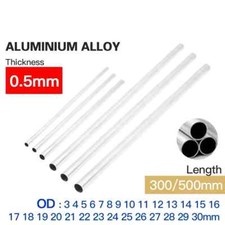 Aluminum Alloy Tube Pipe 0.5mm Thickness 2-30mm OD Straight 300mm 500mm Long Kit
