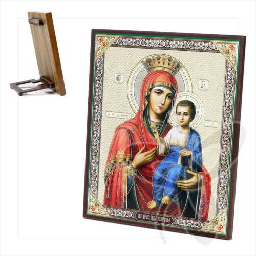 Ikona Matka Boża z Iviron drewno 10 x 12 Иверская ikona 2049 - Zdjęcie 1 z 1