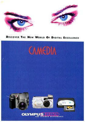 1990s Olympus Camedia Camera Brochure Vintage Catalog RARE
