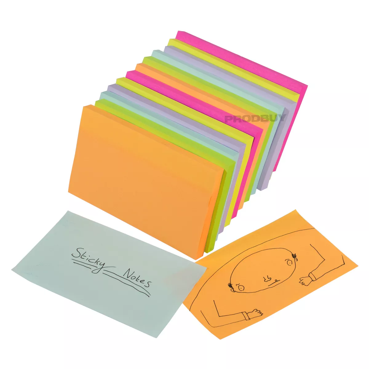 1200 Neon & Pastel Colour Large Sticky Notes 5 x 3 Big Paper Memo Note  Pads