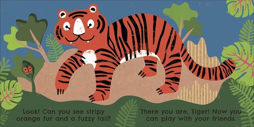 Where Are You Tiger? Board Book Plastic-free Touch and Feel Eco Baby By DK New - Picture 4 of 5