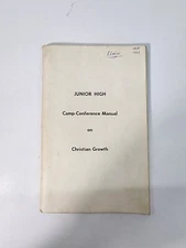 Vintage 1960's Junior High Camp-Conference Manual On Christian Growth