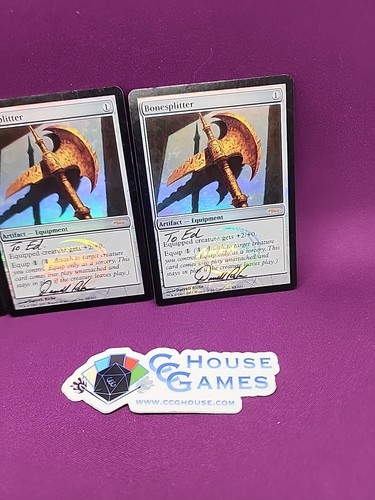 MTG Bonesplitter Signed To Ed Foil Arena Promo Darrel Riche 4 Avail *CCGHouse* - Picture 6 of 10