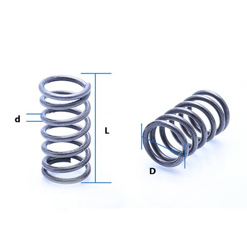 Compression Spring Steel 2mm Wire Dia 15mm - 300mm Lenght Small Pressure Springs - Picture 2 of 6