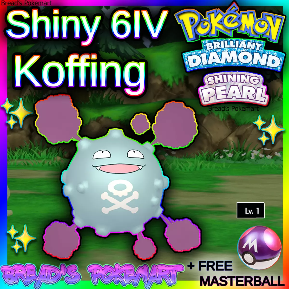 Pokemon Brilliant Diamond Shiny 6IV Exclusive Pokemons (Digital Code)