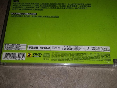 Taiwan Mayday Wu Yue Tian 五月天 2000 Live Tour Taiwan DVD KD-3005 NTSC Region 2 - Picture 2 of 4