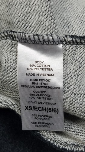 Champion Hoodie Sweatshirt Charcoal Gray Youth Size XS (5 / 6) - Picture 9 of 10
