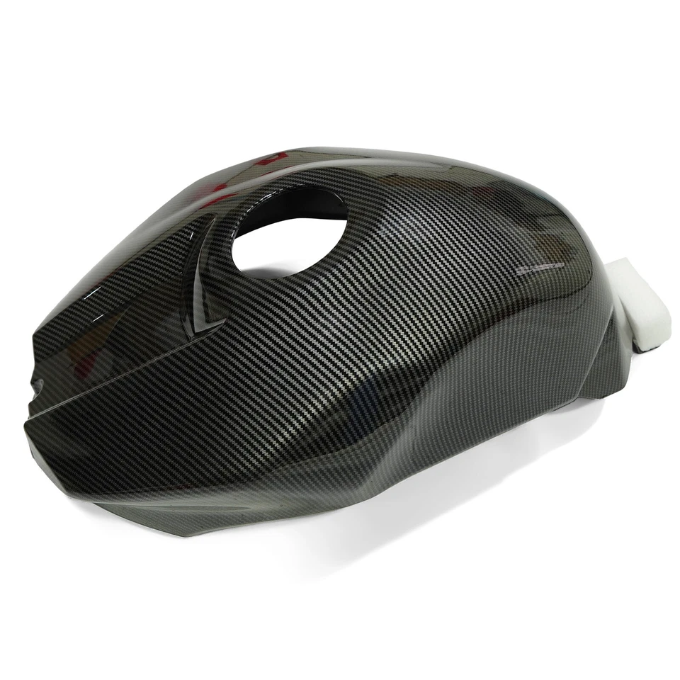 Fuel Gas Tank Cover Black Carbon Fiber Painted For Yamaha YZF R1 2009-2014 US Foto 4 de 4