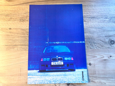 BMW E36 3ER RENNDYNAMIK RAHMENBARES WANDKUNSTBILD aus AUTO MAGAZIN