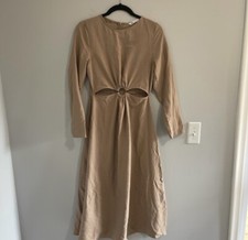 Zara maxi cut out buckle dress size small