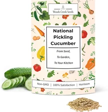 National Pickling Cucumber Seeds for Planting - over 90 Heirloom Cucumber Seed P