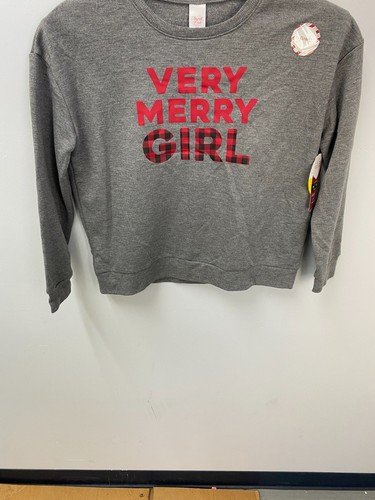 North Pole Trading Co Christmas Pajama Top Very Merry Girls Size XL (16) - Picture 3 of 10