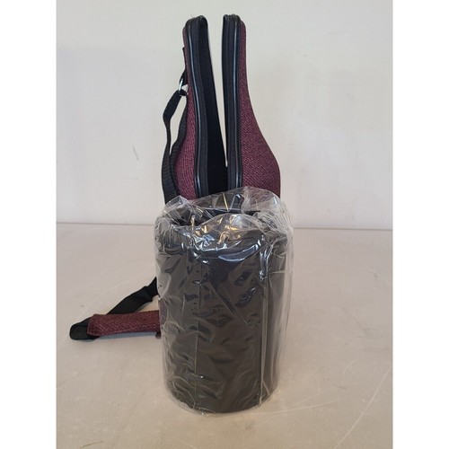 The Caddy O Wine Bottle Carrying Tote NEW with BOX & Corkscrew Chiller Burgundy - Picture 9 of 22