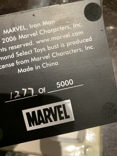 Alex Ross Diamond Select Iron Man Mini Büste RAR 1277/5000 - Bild 7 von 8