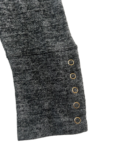 NWT Rafaella Charcoal Tweed Heather Gray Knit Sweater, Size XL, Ret. $69, Soft - Picture 6 of 6