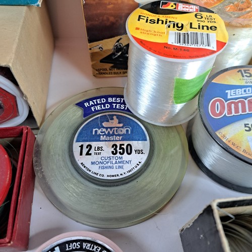 Vintage Lot Fishing Line Cortland Newton US Line & More + Line Winder 27 Reels - Picture 9 of 15