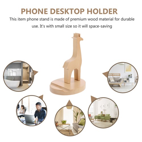 Mobile Phone Holder Office Wooden Jail Walnut Phonestand for Desk - 第 8/12 張圖片